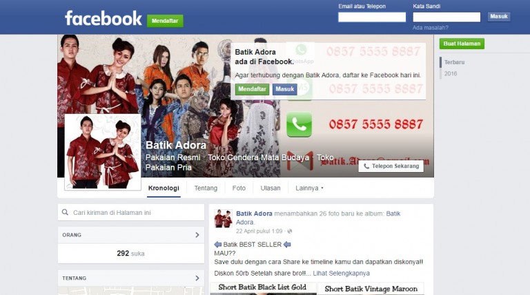 cover dan avatar facebook fanpage