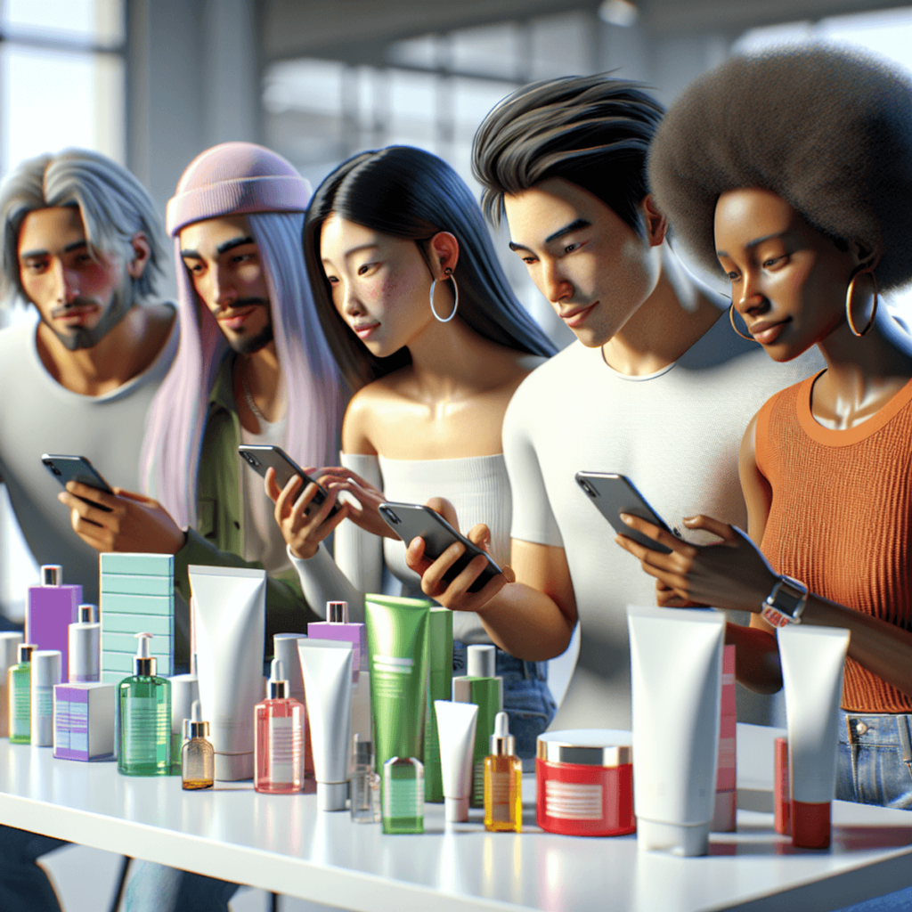 Sebuah kelompok yang beragam terdiri dari tiga individu muda, termasuk seorang pria keturunan Kaukasus, seorang wanita keturunan Asia, dan seorang ind